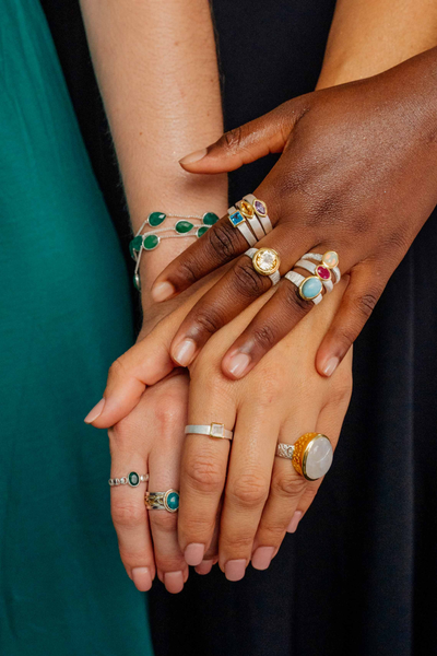 Malachite & Silver 925