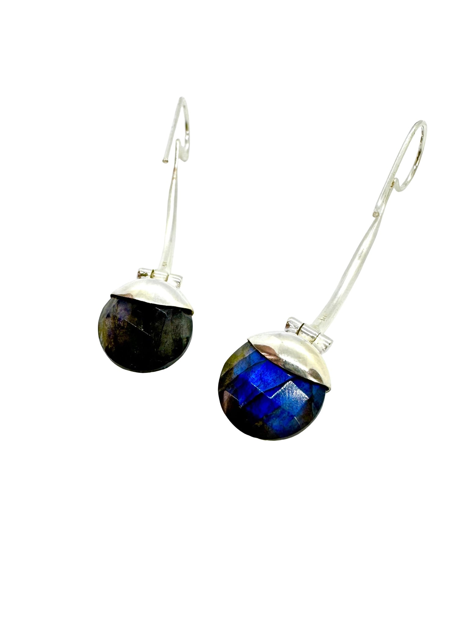 Brincos Labradorite e Prata