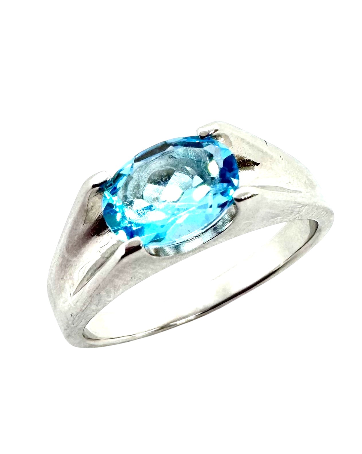 Conjunto Tofo – Prata de Lei 925 com Topázio Azul