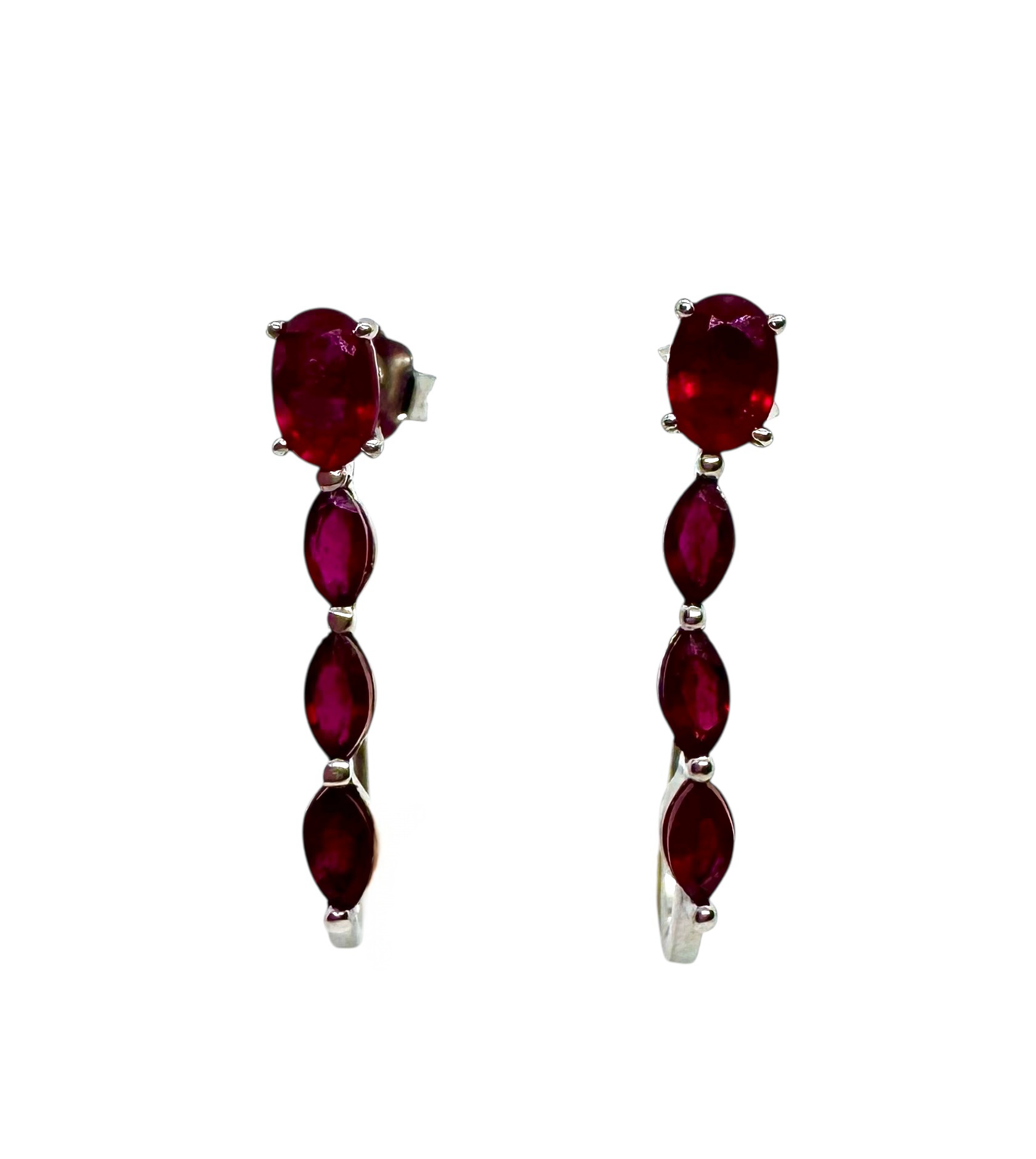 Conjunto Ruby Majesty | Prata de Lei e Rubis Facetados
