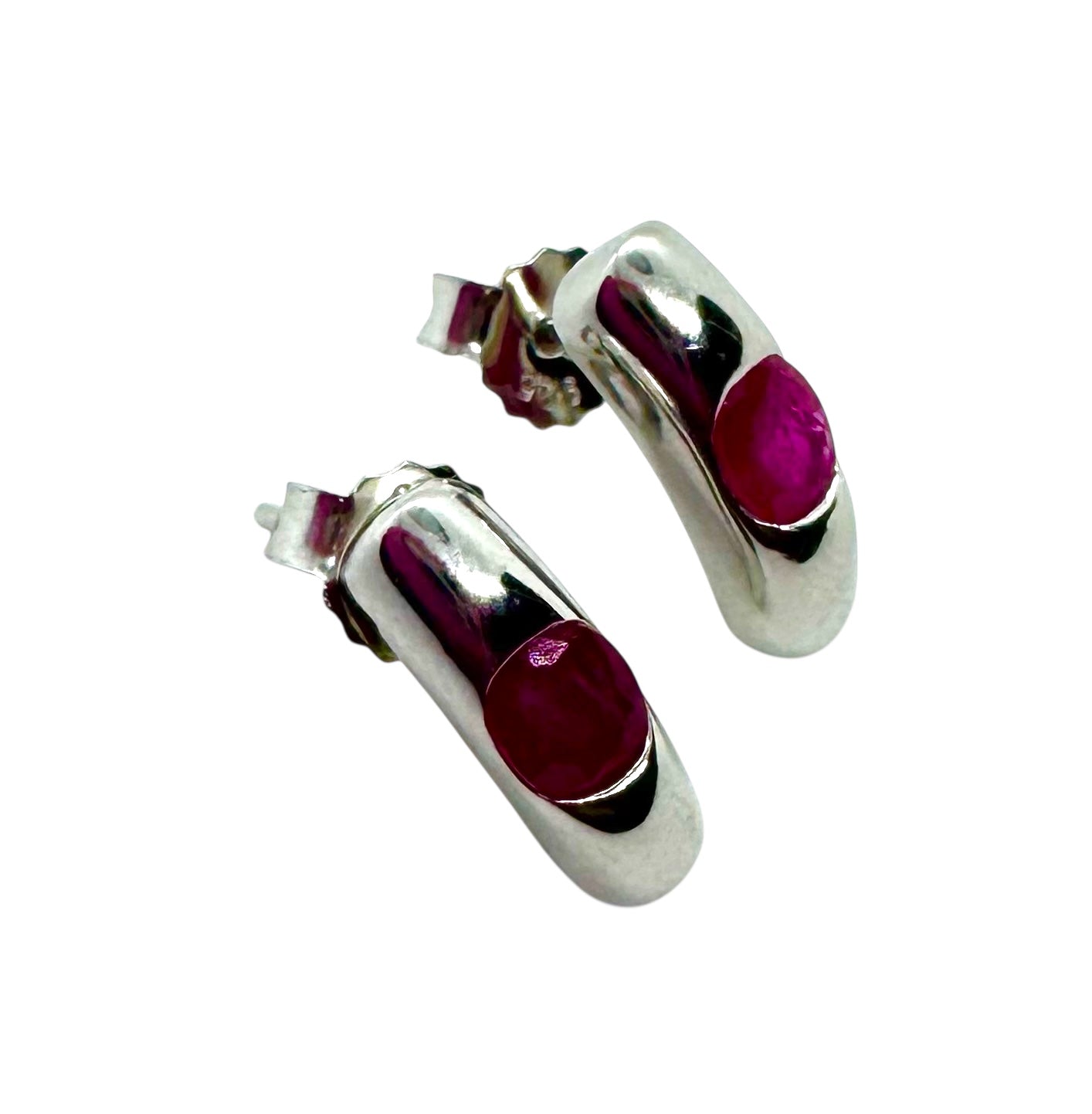 Conjunto Ruby Elegance | Prata de Lei e Rubis Facetados