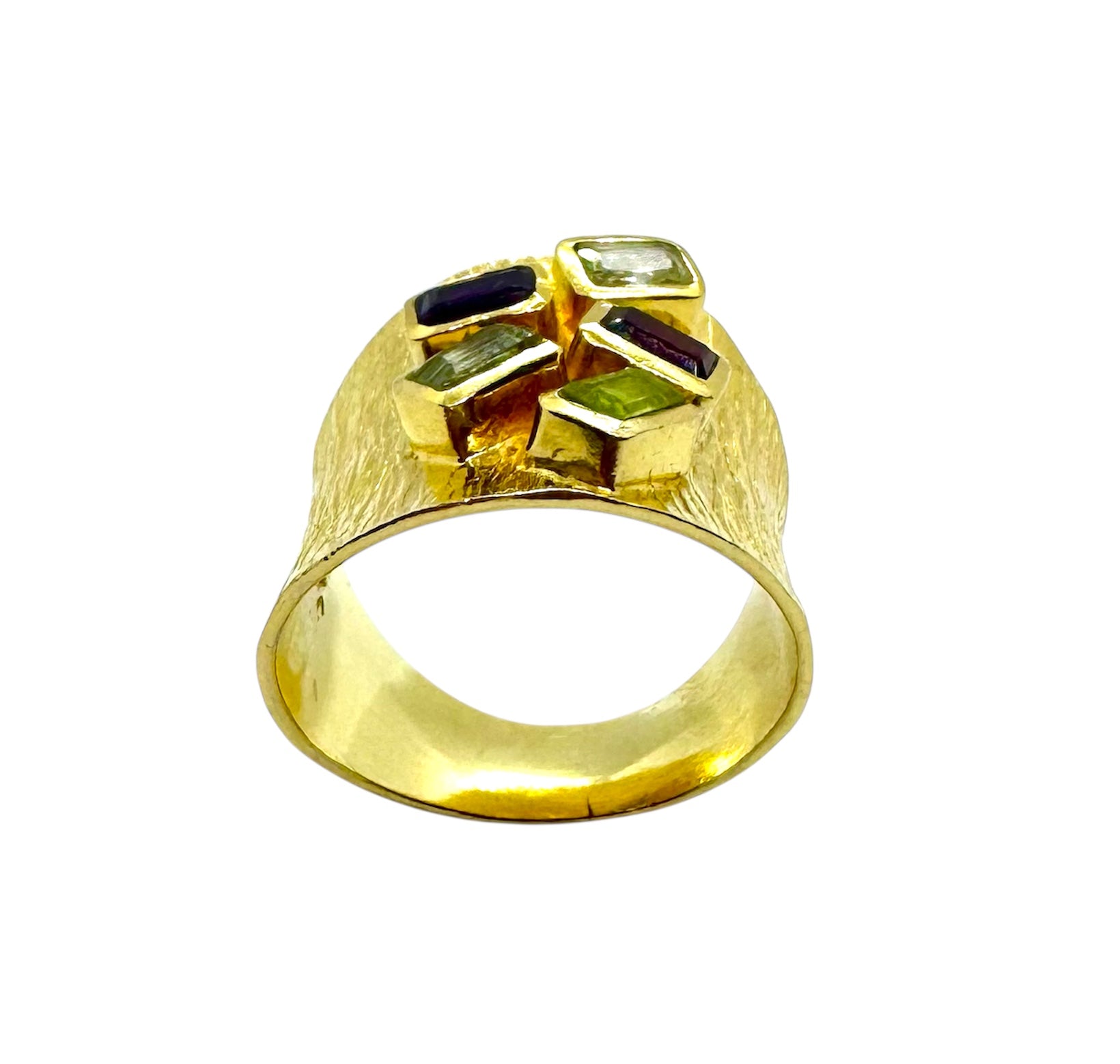 925 Sterling Silver Multi-Gemstone Ring