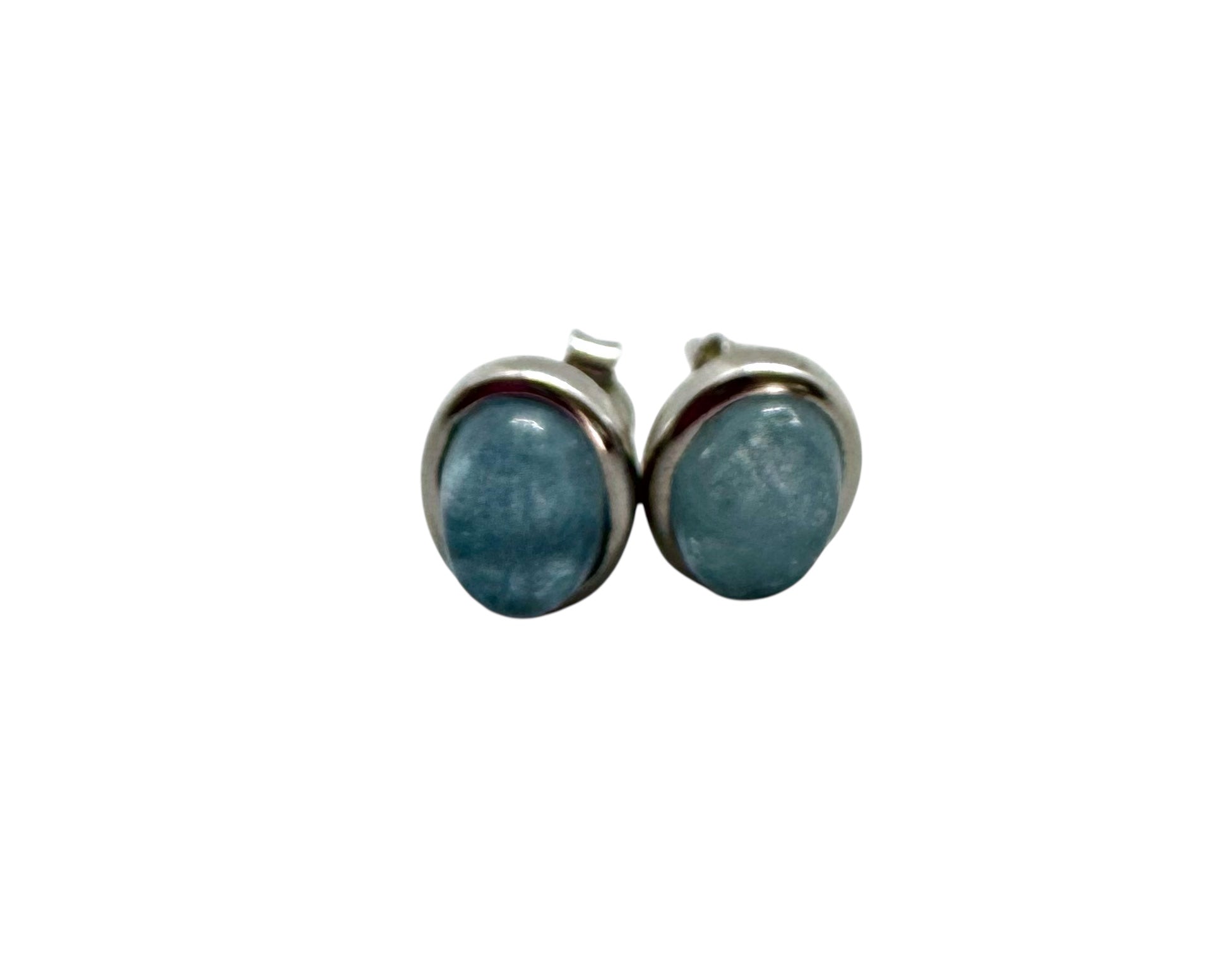 Brincos | Prata de Lei e Água-marinha Cabochão