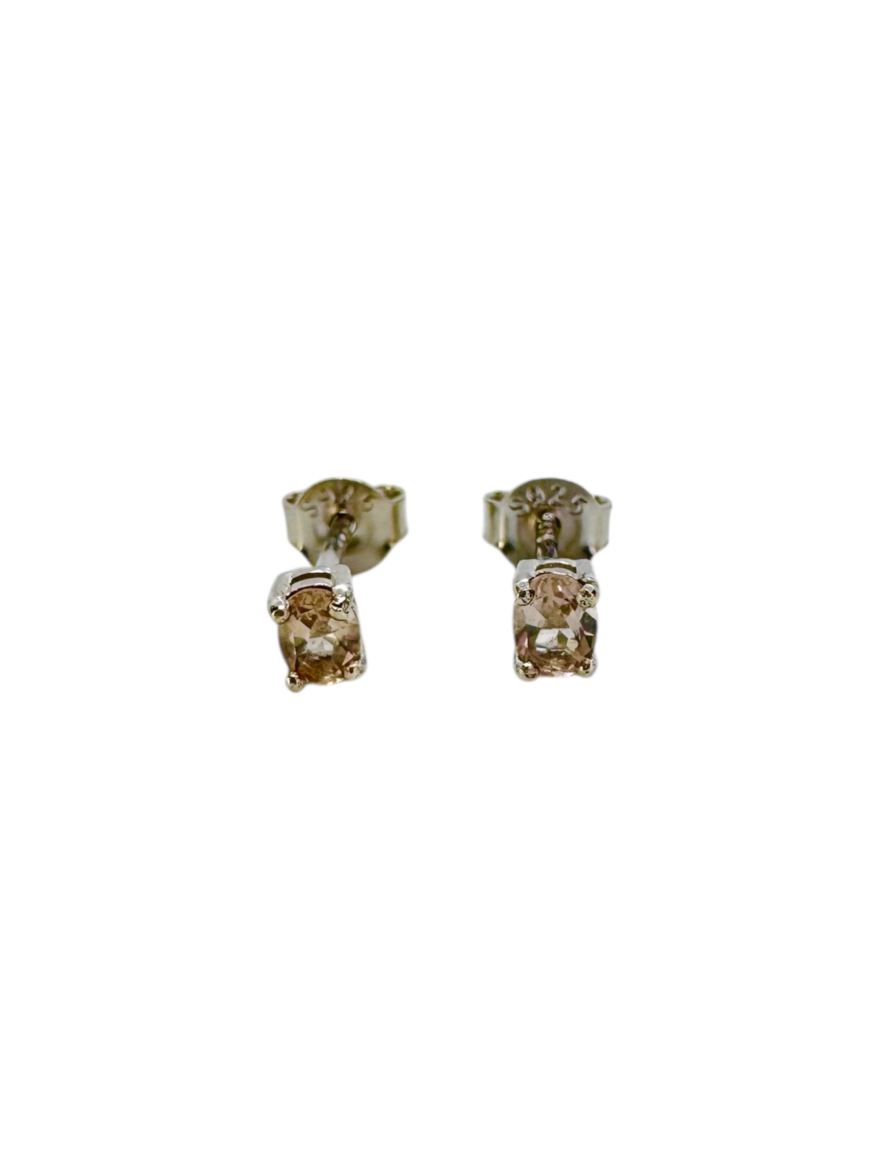 Oval Morganite Earrings & Silver 925