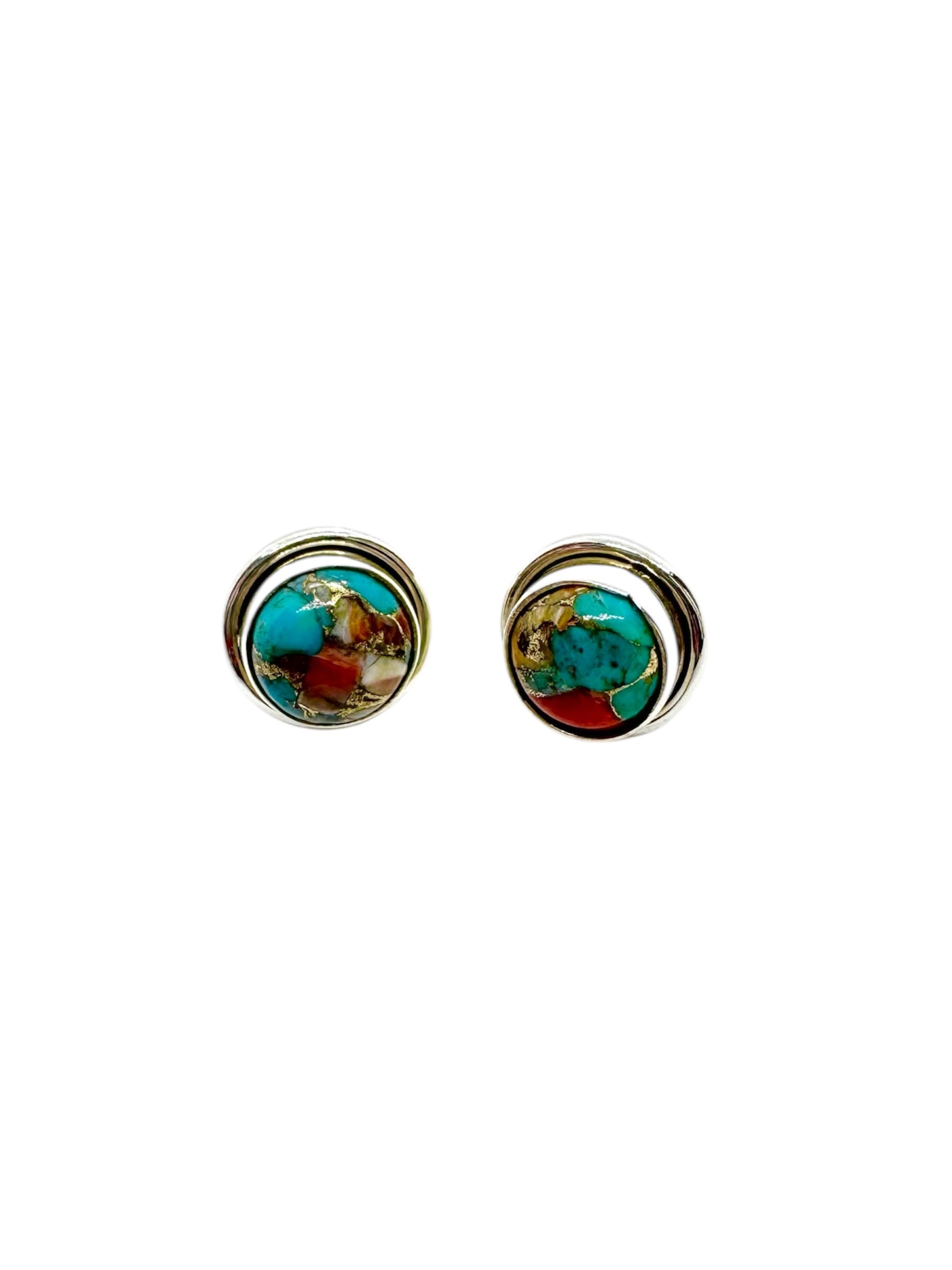 Mixstones & Silver Earrings