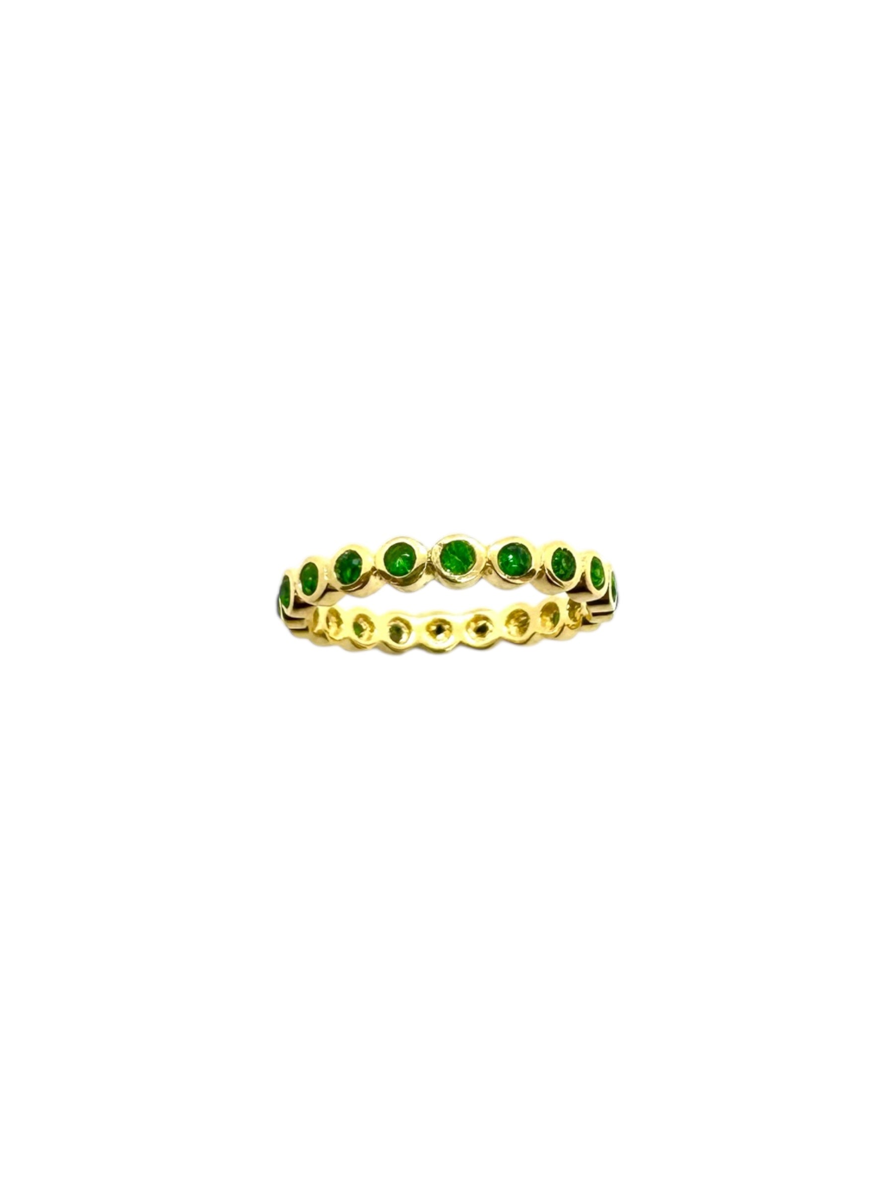 Multi peridotos e prata de lei banhada a ouro