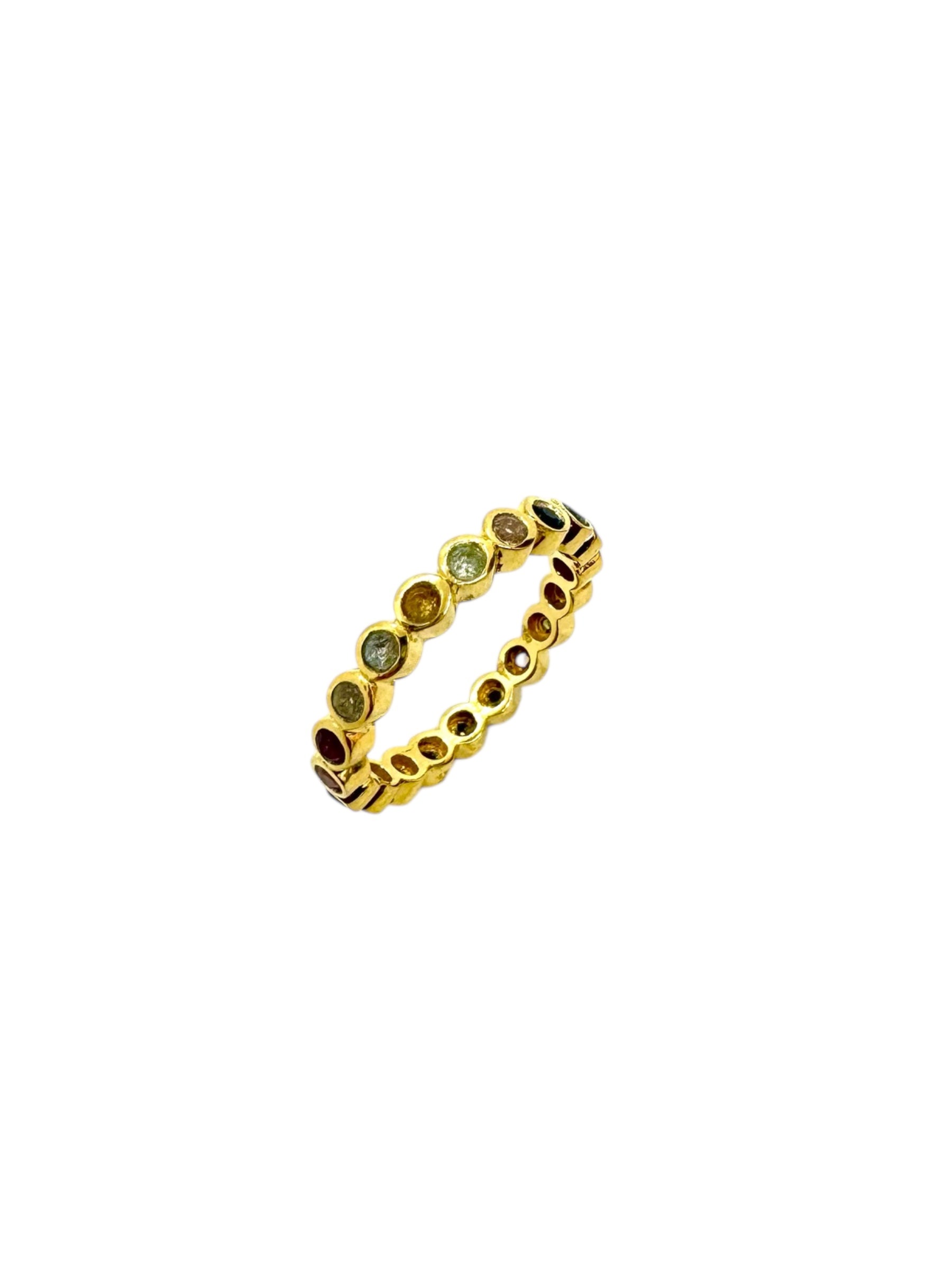 Multi Stones & Gold-Plated Sterling Silver