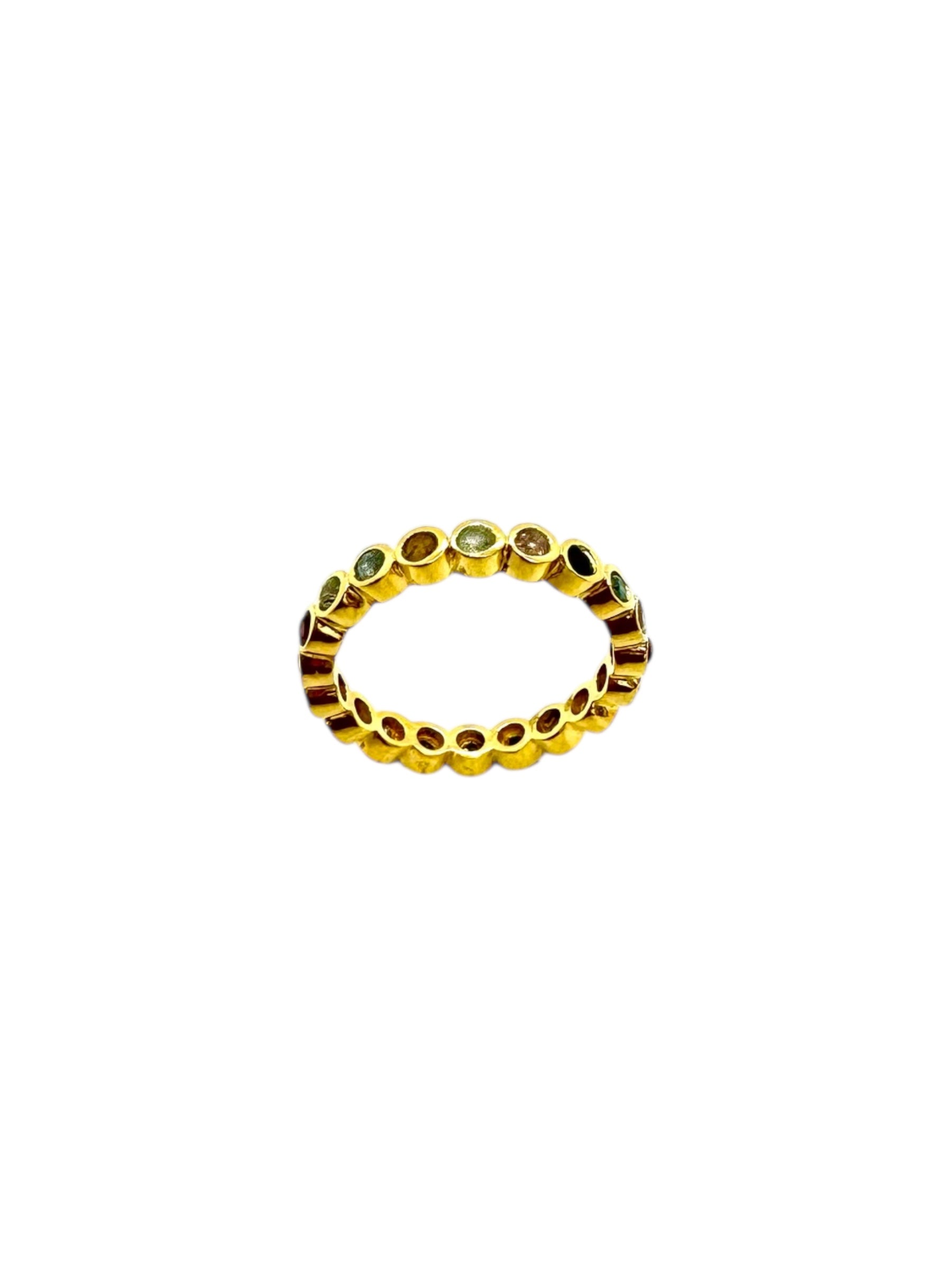 Multi Stones & Gold-Plated Sterling Silver
