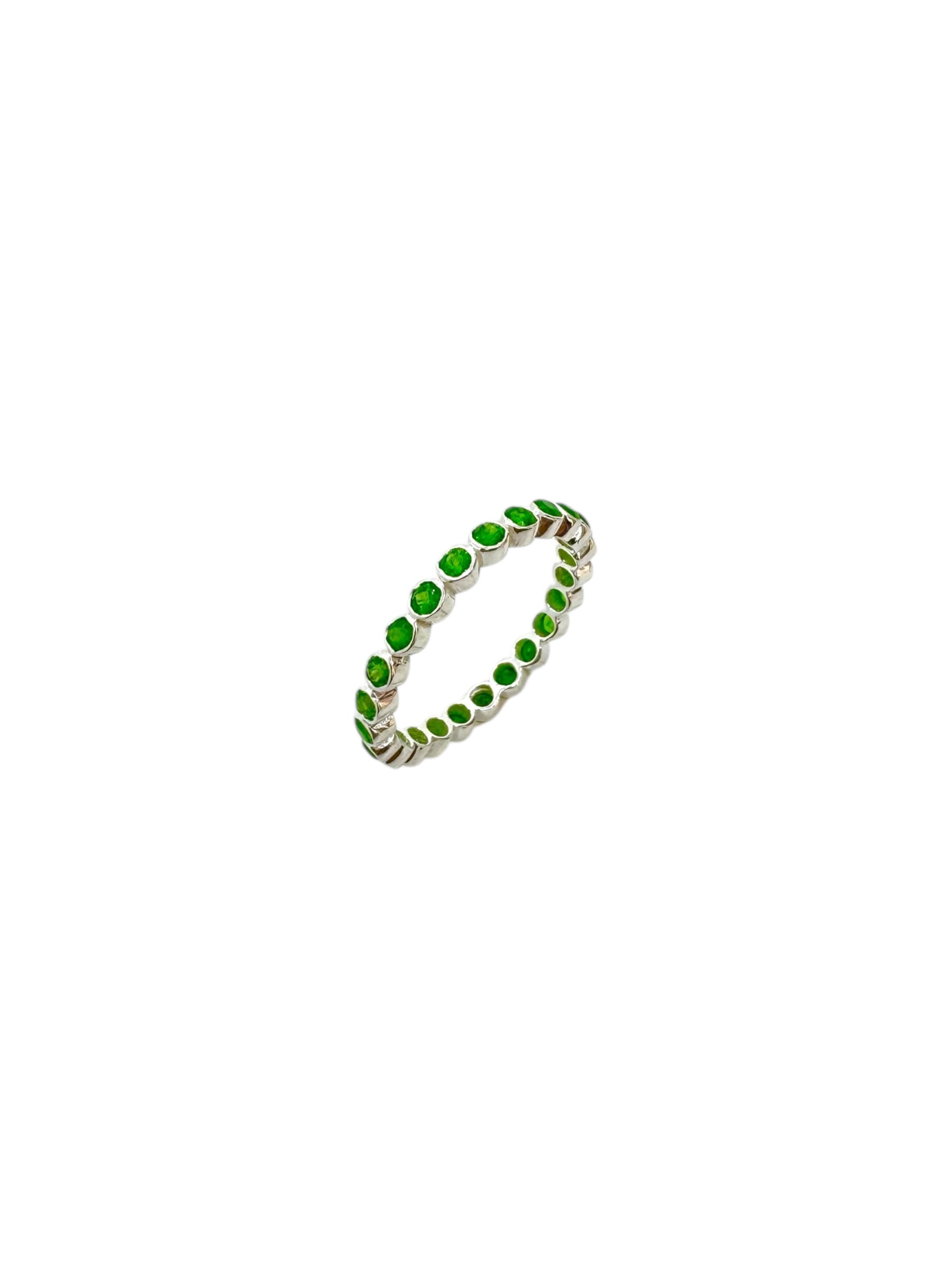 Anel Multistones Peridot e Prata