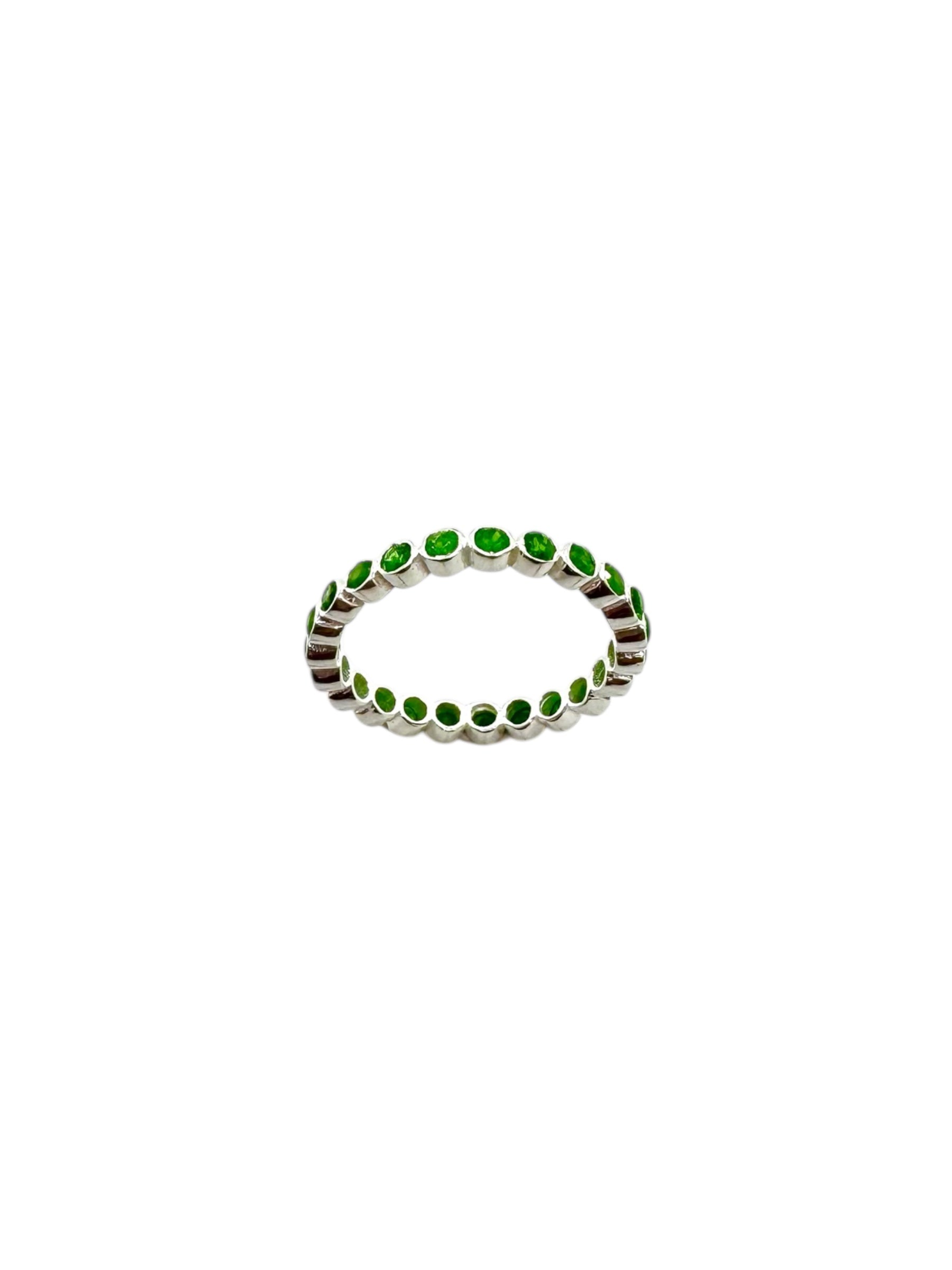 Anel Multistones Peridot e Prata
