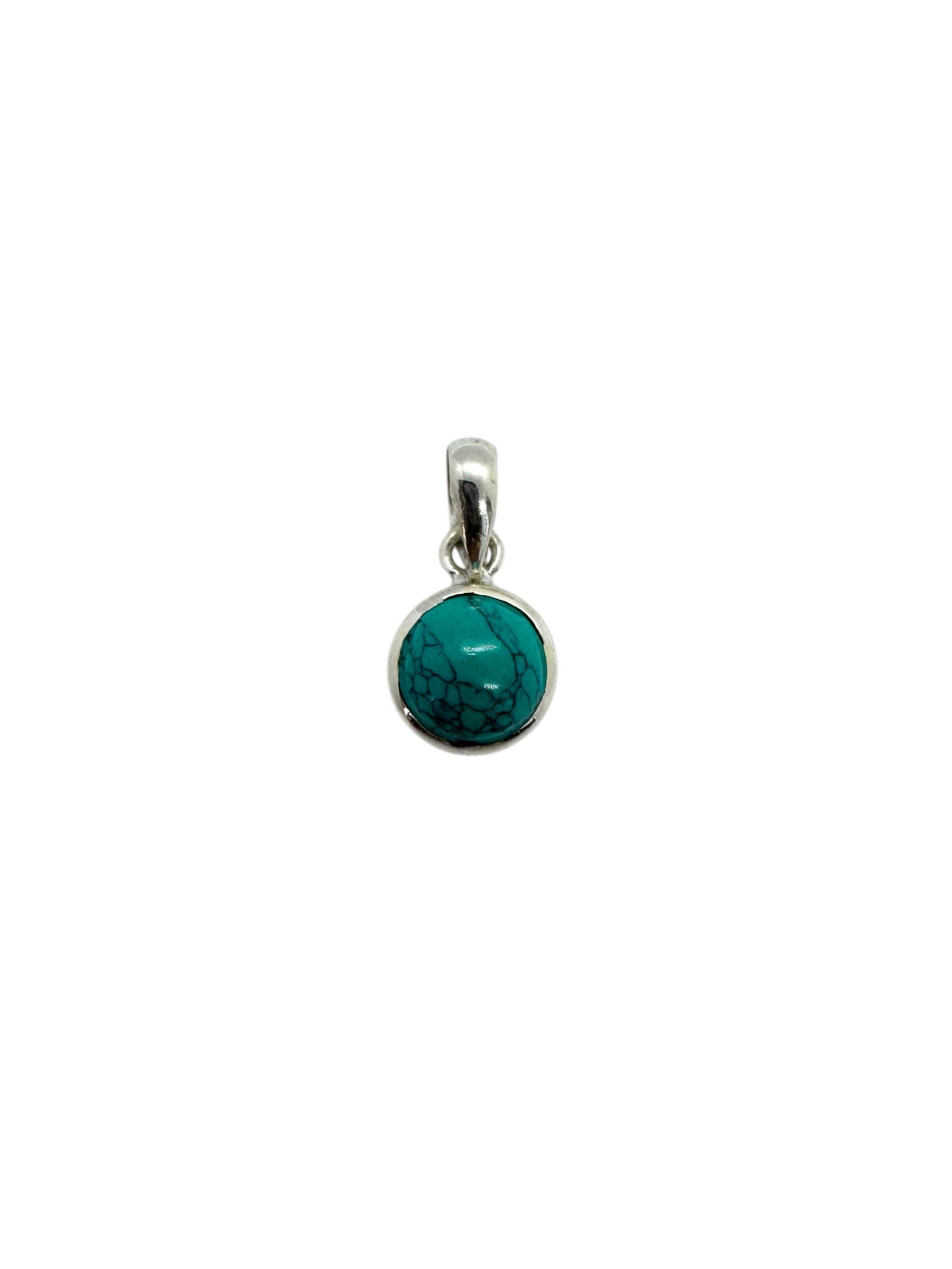 Pendente Cabochão Turquesa Redondo