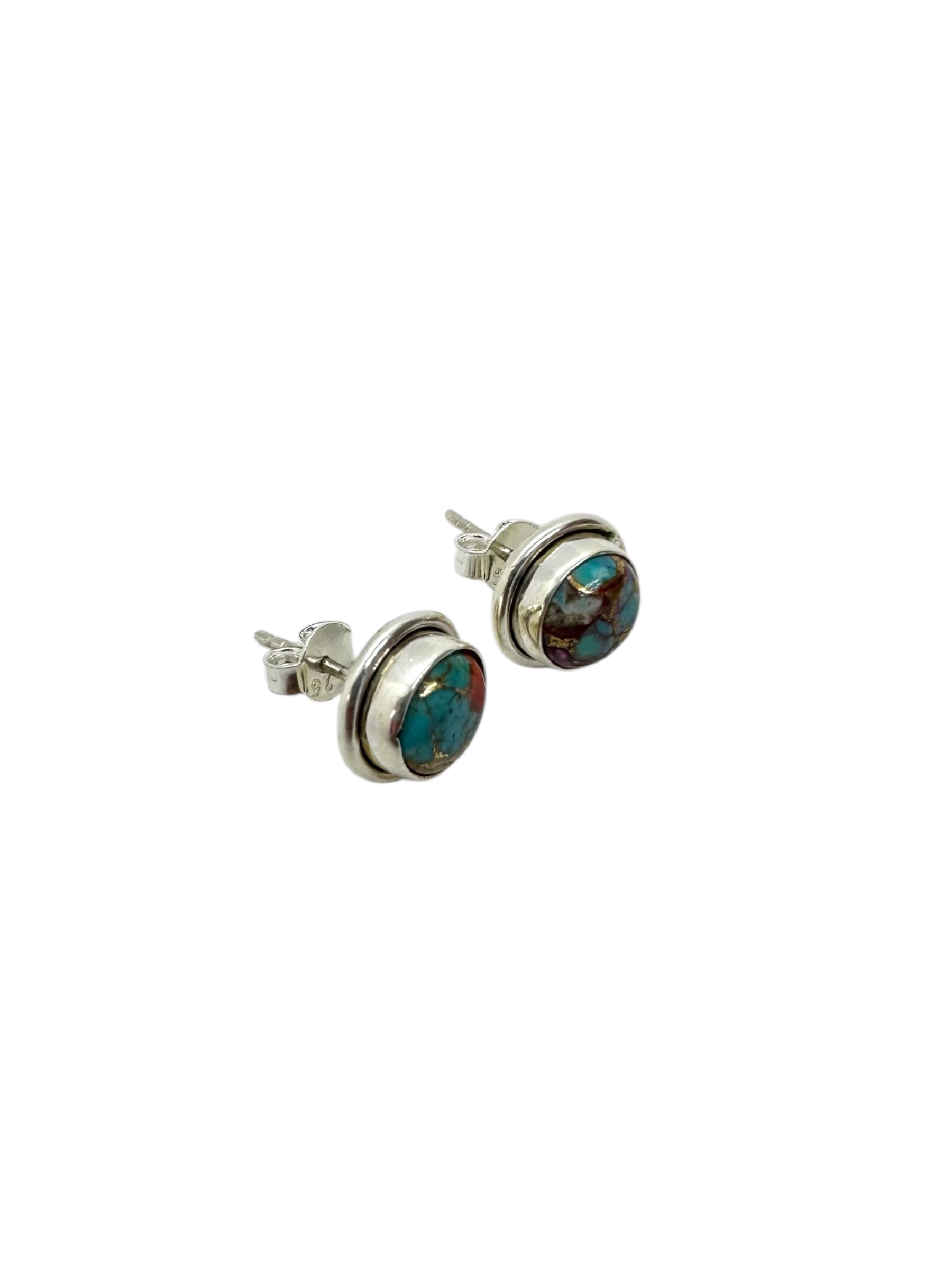 Mixstones & Silver Earrings