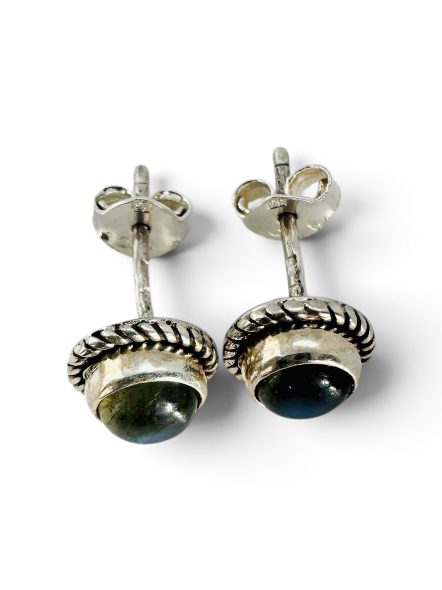 925 sterling silver earrings with labradorite