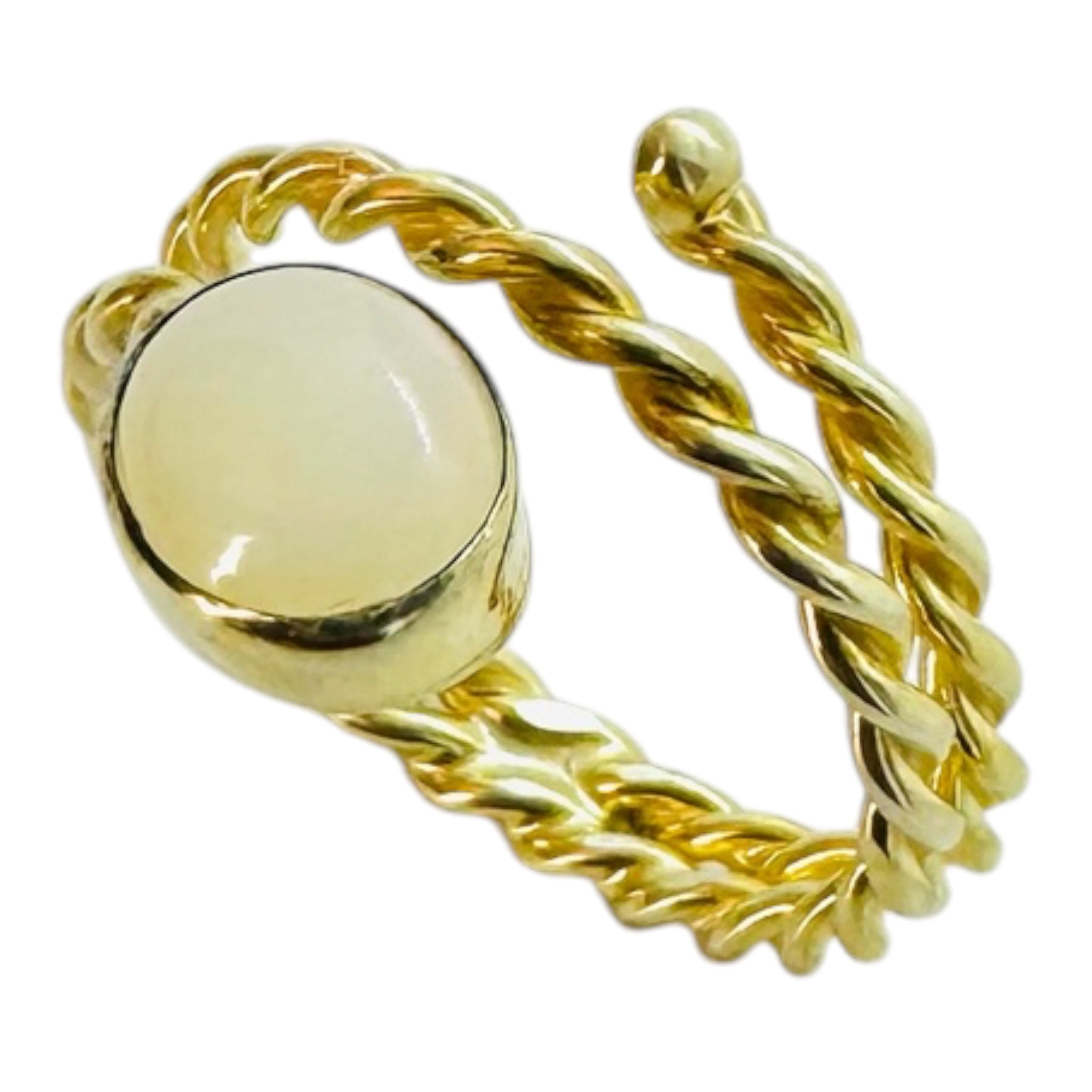 925 sterling silver ring with oval opal